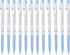 Xeno Lunatic Lunny 0.38mm Slim Ball Point Pen Dozen Box 12 Pcs, Made in Korea (Blue 12pcs)...