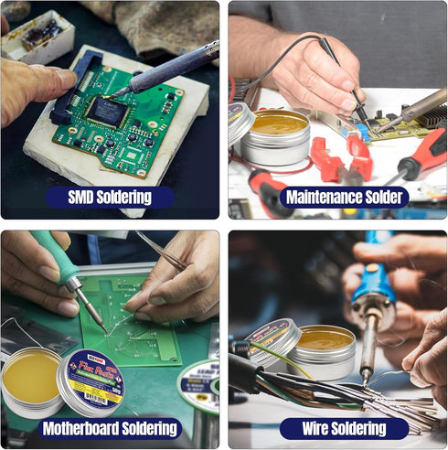 Rosin Solder Flux Paste, Flux for Soldering for SMD BGA LED PCB IC CPU electronic repair & soldering (1.76oz/50g)...