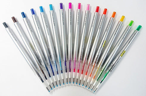 Uni-ball StyleFit Retractable Gel Ink Pen (UMN-139-38), Slim & Stylish Body, 0.38 mm, 16 Color Set...