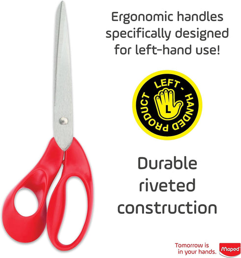 Maped - Expert Left-Handed 8.25 Inch Scissors - Multipurpose - Left Handed...