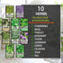 10 Kit Non-GMO Growing into Thyme, Lavender, Chamomile, Dill, Chives, Cilantro, Rosemary, Basil, Parsley, Sage Indoor/Outdoor for Kitchen Windowsi...