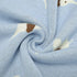 100% Cotton Baby Blanket Knit Soft Cozy Swaddle Receiving Blankets Toddler Infant blanket with Lovely Elephant for Newborn Boy Girls - Light Blue,...