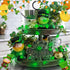 St Patricks Day Decorations Lights - Green String Lights Battery Operated 13FT 40 LED Shamrocks Handmade String Lights with Remote Control for St....