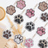 YLOLUL 16 Pcs Dog Paw Shaped Diamond Art Keychains DIY Pet Paw Diamond Art Keychain Kits Diamond Art Double-Sided Cat Dog Paw Painting Key Chains ...