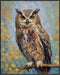 Posterizer 1 pcs- An owl on a tree with yellow flowers-Art for Animal Lovers-Floral Botanical Art - Gift for Men Women Teens-decor for Bedroom, Of...