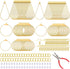 Inbagi 481 Pcs Earring Making Kit Jewelry Making Supplies Bulk Earring Findings with Teardrop and Round Beading Hoops Earring Hooks Open Jump Ring...