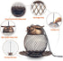 Outdoor Garden Wild Bird Feeder Hanging Bird Feeders, Heavy Duty Copper Metal Mesh Wild Finch Bird Feeder for Outside with Hook for Garden Yard De...