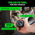 Rhino USA Heavy Duty Tire Pressure Gauge (0-60 PSI) - Certified ANSI B40.1 Accurate, Large 2" Easy Read Glow Dial, 360 Swivel Head, Solid Brass Ha...