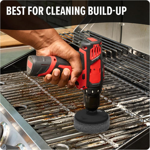 Dirt Devil 3-Piece 3.5" Scour Pad Cleaning Brush Set, for Use On Metal, Granite and More, Tough Whole-Home Cleaning, Drill Compatible, AD83100...