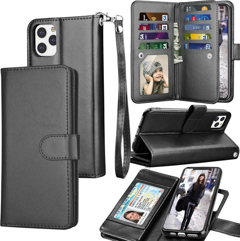 Tekcoo Wallet Case for iPhone 11 Pro / iPhone11 Pro (5.8 inch) 2019 Luxury ID Cash Credit Card Slots Holder Carrying Pouch Folio Flip PU Leather C...