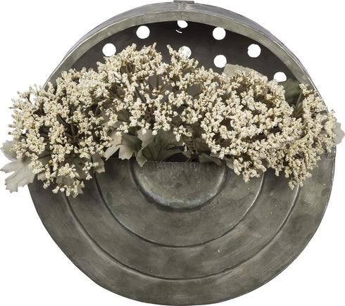 Primitives by Kathy Rustic Wall Pocket - Handmade Galvanized Metal for Home and Kitchen Decor, Farmhouse Style Wall Shelf...