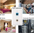 4 Pack Ethernet Coax Wall Plates, Cat6 Coax Wall Plate with Ethernet Port and Gold-Plated TV Coax Cable F-Type Port (Blue)...