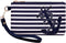 PU Nautical Anchor Purse, 8.5"x5.0" Wristlet Bag Zip Coin Pouch...