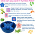 Yumbox® Poke Bowl, Leakproof Salad Bowl with lid, Removable 3-Section Divider, 4.2 Cups Volume, Easy-Open Triple Latches; removable and built-in t...