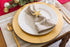 DII French Stripe Dining Table Collection Farmhouse Style Placemat Set, 13x19 Inches, Taupe/White, 6 Piece...