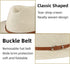 Straw Sun Hats for Women Men Panama Fedora Summer Hat with Leather Belt Wide Brim Beach Sun Jazz Cap...