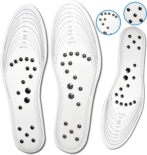 Carespot Acupressure Magnetic Massage Insoles for Men/Women, Foot Massager Shoe-pad Foot Therapy Reflexology Pain Relief Shoe Inserts | Memory Foa...