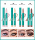 Erinde 4 Colors Eyeshadow Stick, Eye Brightener Stick, Shimmer Creamy Eye Shadow Makeup, Long Lasting Waterproof Glitter Highlighter Eye Liner Pen...