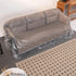 HERSENT 96 x 42 x 62 Inch Plastic Furniture Covers for Moving, Heavy Duty Couch Cover for Sofa, Thick Clear Sofa Moving Cover, Waterproof Moving a...