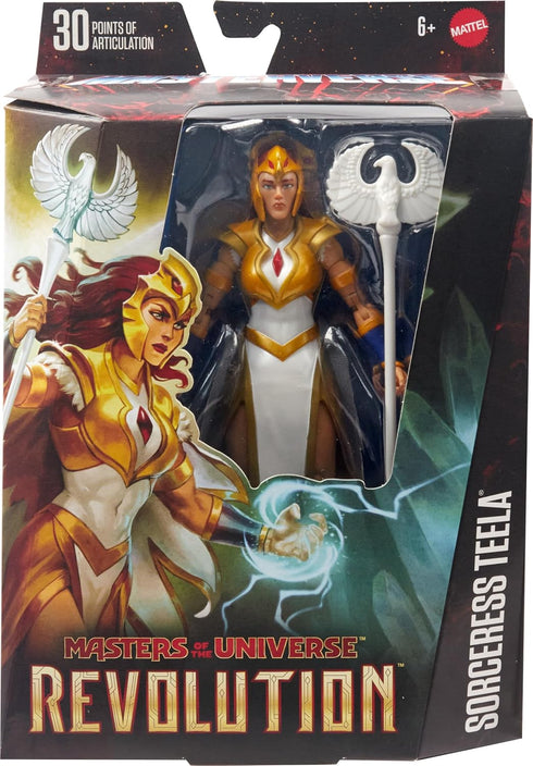 Masters of the Universe: Revolution Masterverse Sorceress Teela Action Figure, Deluxe Collectible with 30 Articulations, Power Staff & Soft Goods ...