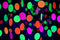 Midnight Glo Neon Paper Garland Circle Dots Hanging Decorations for Birthday Party Wedding Decorations Black Light Reactive UV Glow Party 78ft(6 P...