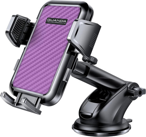 Universal Car Phone Holder for Dashboard Windshield, Hands Free Phone Mount for Car, Automobile Cradles Desk Phone Holder Stand with Suction Cup f...