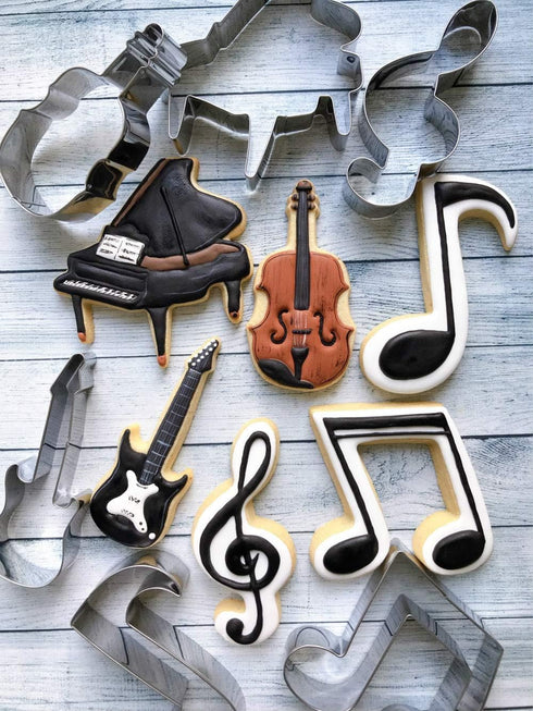 LILIAO Music Note Cookie Cutter Music Biscuit Fondant Cutter - 3.2 x 4.2 inches - Stainless Steel...