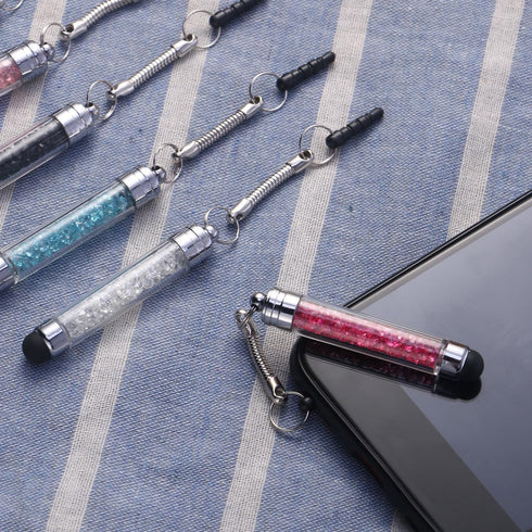 NOLITOY 5pcs Crystal Screen Stylus, Mini Touch Pen Universal Capacitive Pen Touchscreen Stylus for Phone Tablets Drawing Writing...