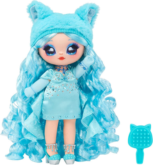 Na Na Na Surprise Sweetest Gems™ Marina Tealstone 7.5" Fashion Doll Aquamarine Birthstone Inspired with Blue Hair, Charmeuse Dress & Brush, Poseab...