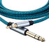 3.5mm to 6.35mm TRS Stereo Audio Cable 6.6ft 1/8 to 1/4 Stereo Cable 6.35mm 1/4" Male to 3.5mm 1/8" Male Bidirectional Cable for Guitar, Piano, Am...