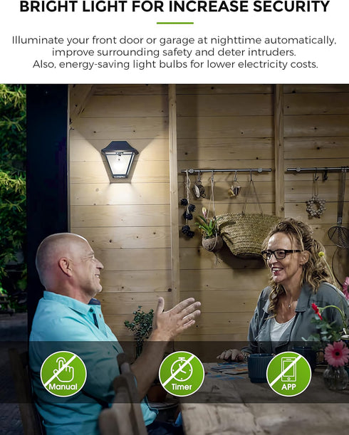 LOHAS Dusk to Dawn Light Bulbs Outdoor, Light Sensor Bulb 60W Equivalent, A19 LED Bulb Daylight 5000K, 9W Photocell Sensor LED, 900LM Auto On/Off ...