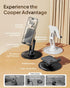 Cooper 360° Stand - Adjustable Cell Phone Stand for Desk | 360° Click-Rotating, Multi-Angle, Non-Slip Metal Base, Foldable & Portable | iPhone Sta...