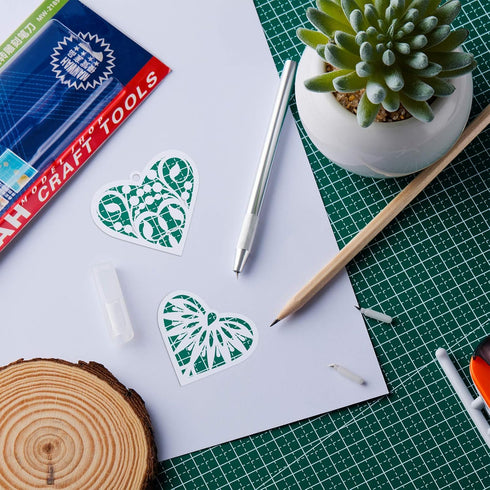 5 Pieces 360 Degree Swivel Craft Knife Rotating Replacement Blade Circle Cutting Knife Tool with Box for Vinyl Paper Foam Crafts...