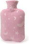 Hot Water Bottle with Soft Cover, 2L Hot Water Bag for Menstrual Cramps, Neck and Shoulder Pain Relief, Hot and Cold Therapies, Hand Feet Warmer, ...