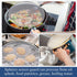 8 Inch Grease Splatter Screen Guard Stainless Steel Splash Screen Protector Guards with Handle Splash-Proof Frying Pan Mesh Pot Lid Cover for Kitc...