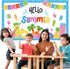 Hello Summer Bulletin Board Decorations Summer Pool Classroom Bulletin Board Border Hawaiian Beach Paper Cutouts for Classroom Window Wall Home Of...