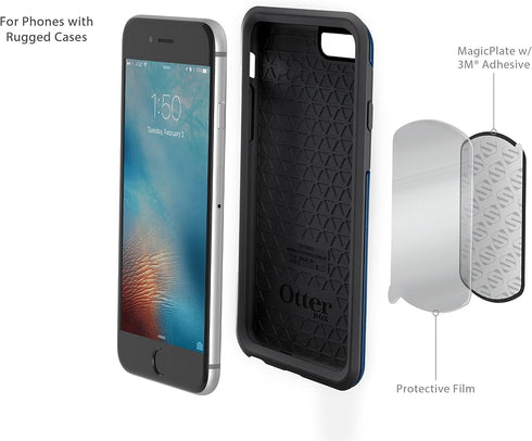 Scosche MRK2PK-UB MagicMount Phone Replacement Plate Kit - for Magnetic Car Phone Mount Holder with Extra Strength Hold, Universal with All Device...