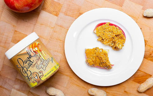 Laurel’s Honey Crunch Peanut Butter – High Protein Butter - Keto Friendly - Healthy Nut Butter Snack - Low Carb Butter - Gluten & Preservatives Fr...