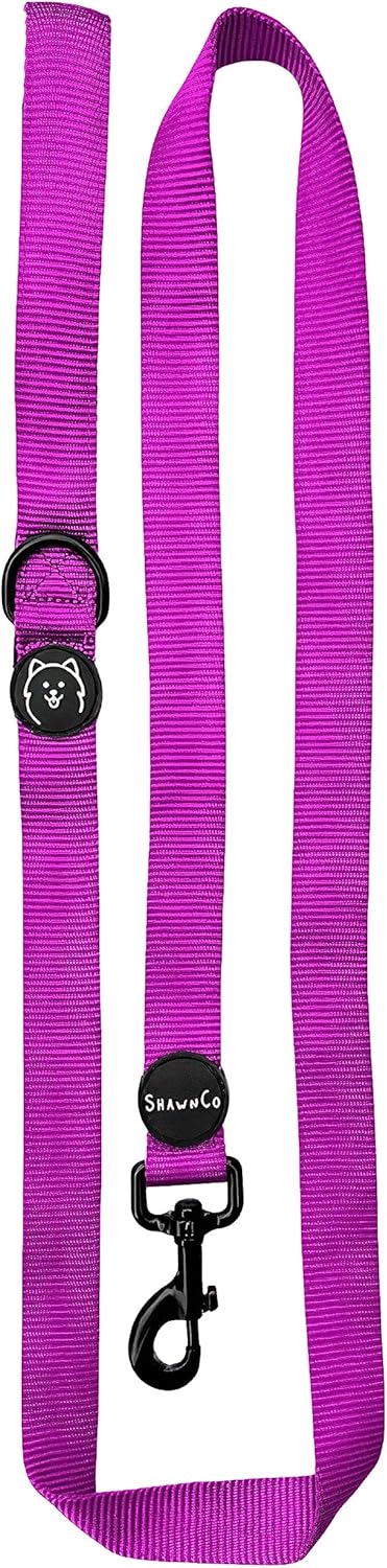ShawnCo Dream Walk Dog Leash- Premium, Nylon Pet Leash with Soft Neoprene Handle for Small, Medium and Large Dogs (Orchid, Medium/Large)...