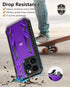 SOiOS for iPhone 13-Pro Phone Case: Military Grade Drop Proof Protection Mobile Cover with Kickstand | Matte Textured Rugged Shockproof TPU | Prot...