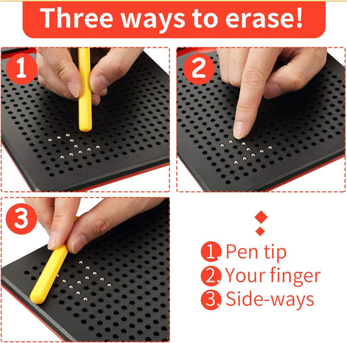 Outus 3 Pieces Replacement Stylus Magnetic Drawing Pen Magnet Replacement Pens for Magnetic Drawing Board Magnapad A to Z and Numbers 0 to 9, Yell...