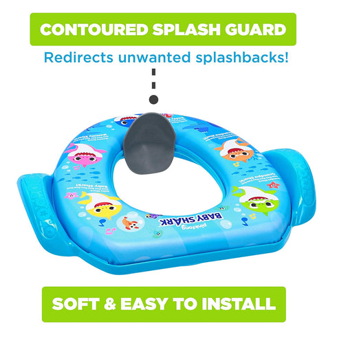 Nickelodeon Baby Shark "Sharktastic" Soft Potty Training Seat - Soft Cushion, Baby Potty Training, Safe, Easy to Clean...