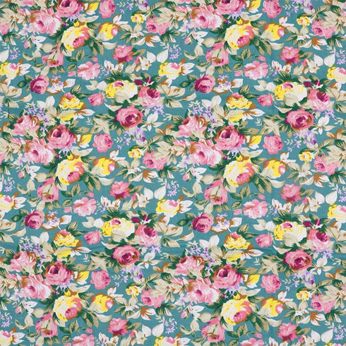Hanjunzhao Green Fat Quarters Fabric Bundles, Precut Quilt Sewing Quilting Fabric, 18 x 22 inches (Green Floral)...