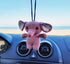 Elephant Cute Ornament, Car Rearview Mirror Hanging Decorations, Automotive Crochet Handmade Holder Accessories, Bag Ornament....