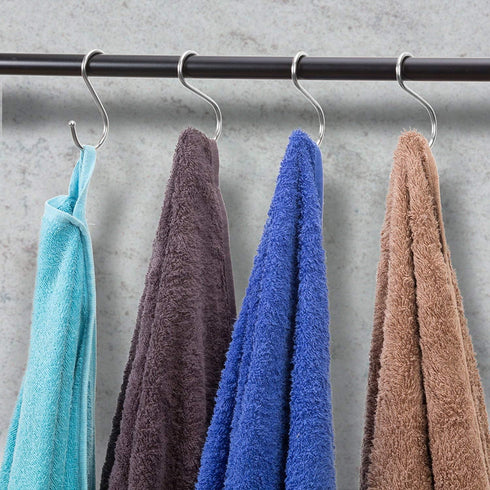 30 Pack Heavy Duty S Shaped Hooks - Stainless Steel, 2.5 inch Metal Hooks for Hanging in Kitchen, Bathroom, Bedroom and Office...