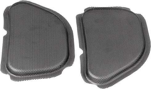 Black Metal Fairing Mesh Front Speaker Grills Cover Trim Replacement For Harley Road Glide FLTR 1998-2013...