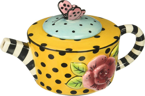 Lady Lux Tea Pot With Butterfly...