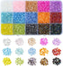 DanLingJewelry Approx 19500Pcs 15 Colors 2mm Glass Seed Beads Small Tube Spacer Loose Beads Kit for DIY Jewelry Making...