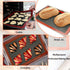 Perforated Baking Mats, 2 PCS Eclair Silicone Mat for Half Sheet, Non-Stick Reusable Oven Liners for Making Bread/Pizza/Pastry/Cookie 11 5/8" x 16...