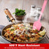 Heat Resistant Silicone Spatulas Set 6pcs, Seamless Design Non-Stick Mixing Spatulas with Stainless Steel Core, Premium BPA-Free Rubber Spatula Ba...